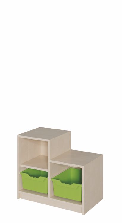 SideStep Schrank 60/40 cm, 2 ErgoTray Boxen L/Regal